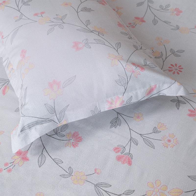 Aaavar Printed Reversible Cotton Bedsheet (Purple,White) - 170 TC media 5