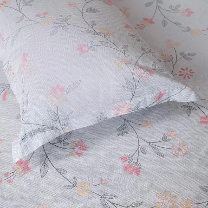 Aaavar Printed Reversible Cotton Bedsheet (Purple,White) - 170 TC media 5