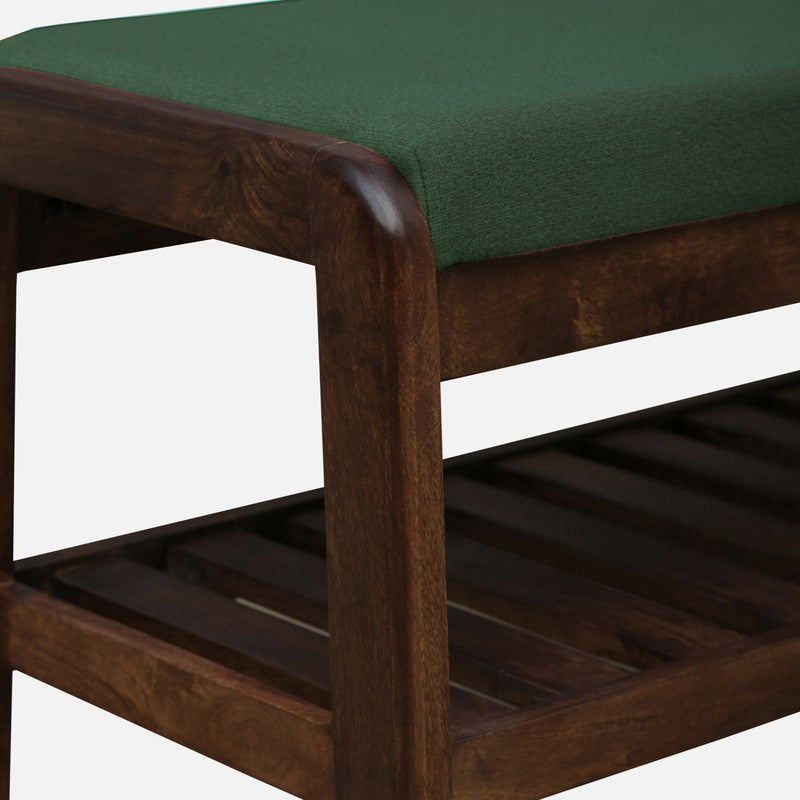 Tread Mango Wood Shoe Rack - Green media 5