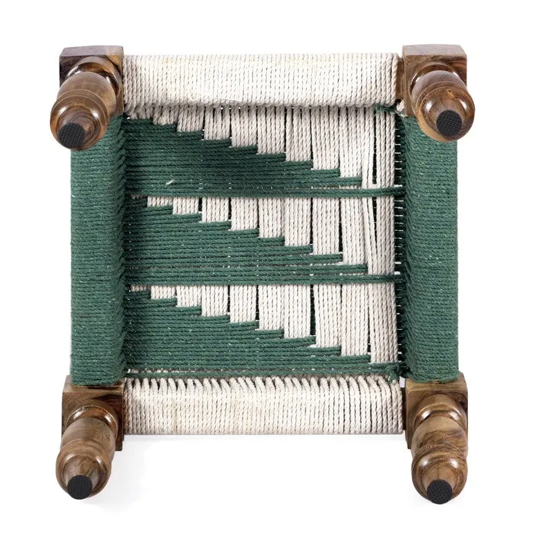 Hynex Sheesham Wooden Bench - Green,White media 4