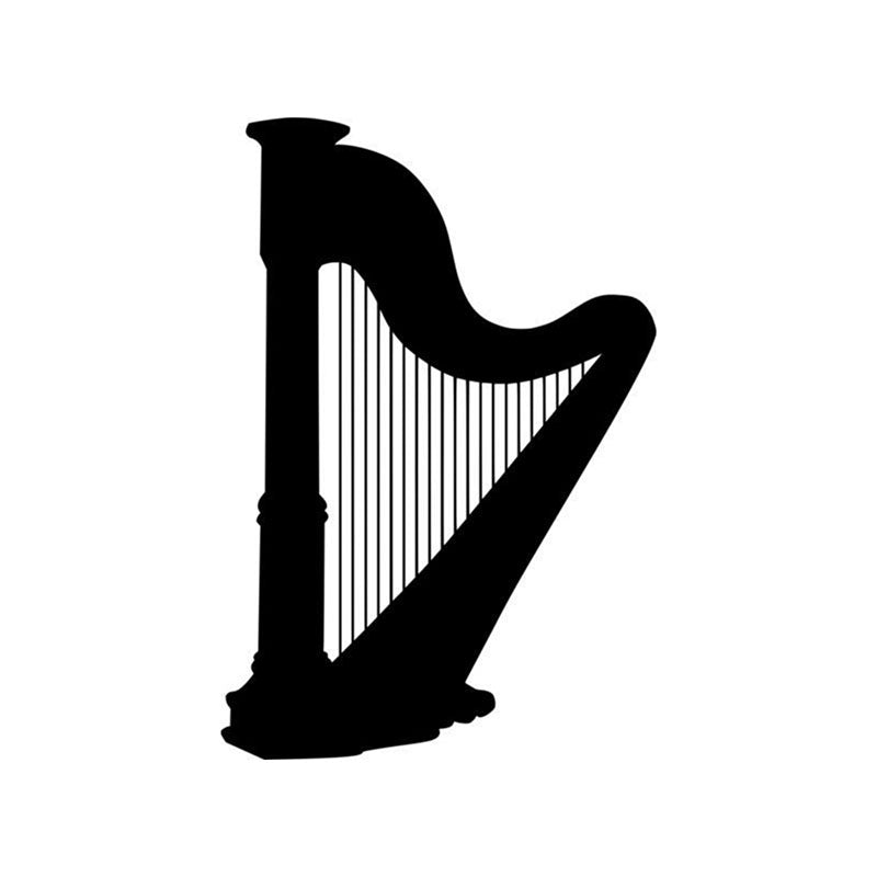 Harp Black Iron Wall Accent media 3