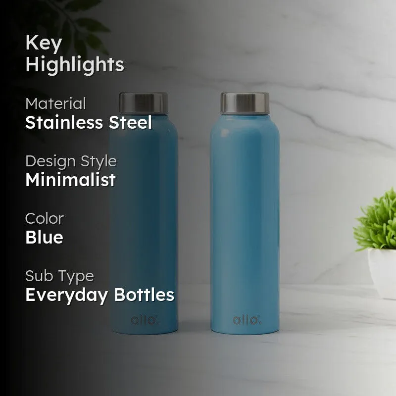 HydroEase Stainless Steel Water Bottle (950 mL Each) - Set Of Two media 2