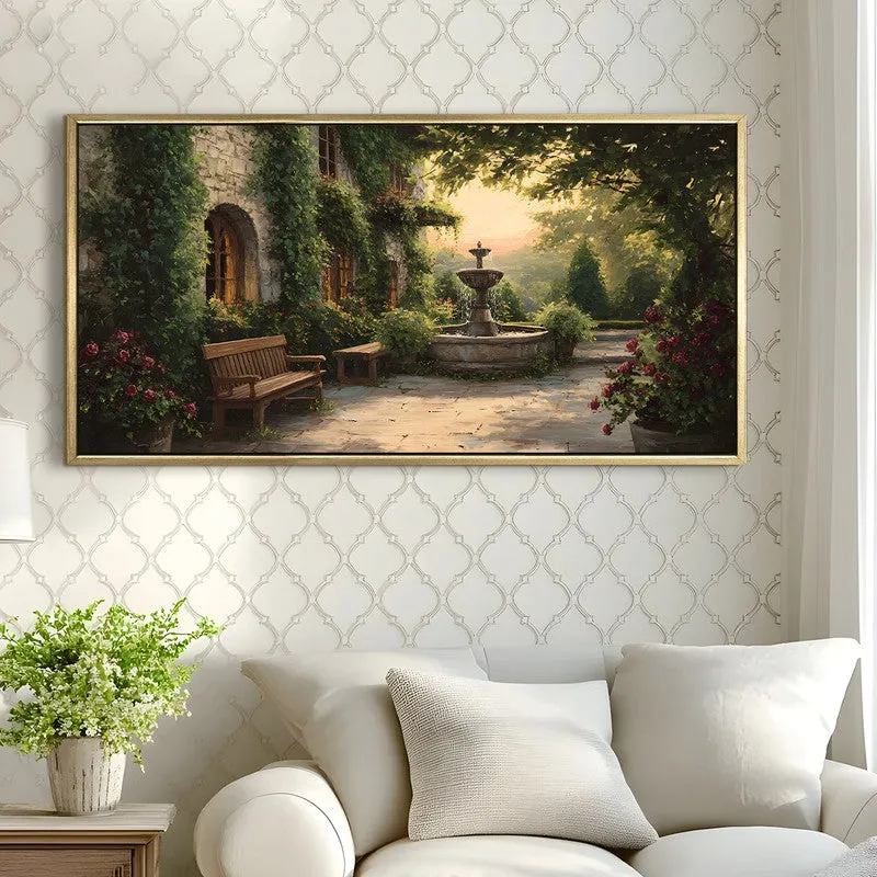 Garden Solace Canvas Wall Painting With Frame media 4