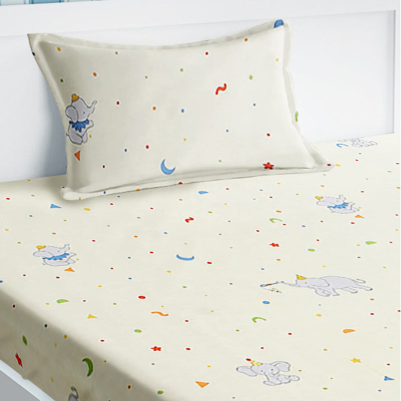 Soft Trunk Kids Cotton Bedsheet - 210 TC media 3