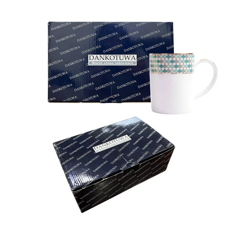 Christolite 24k Gold Brushed Porcelain Coffee Mug (300 mL Each) - Six Piece Set media 8