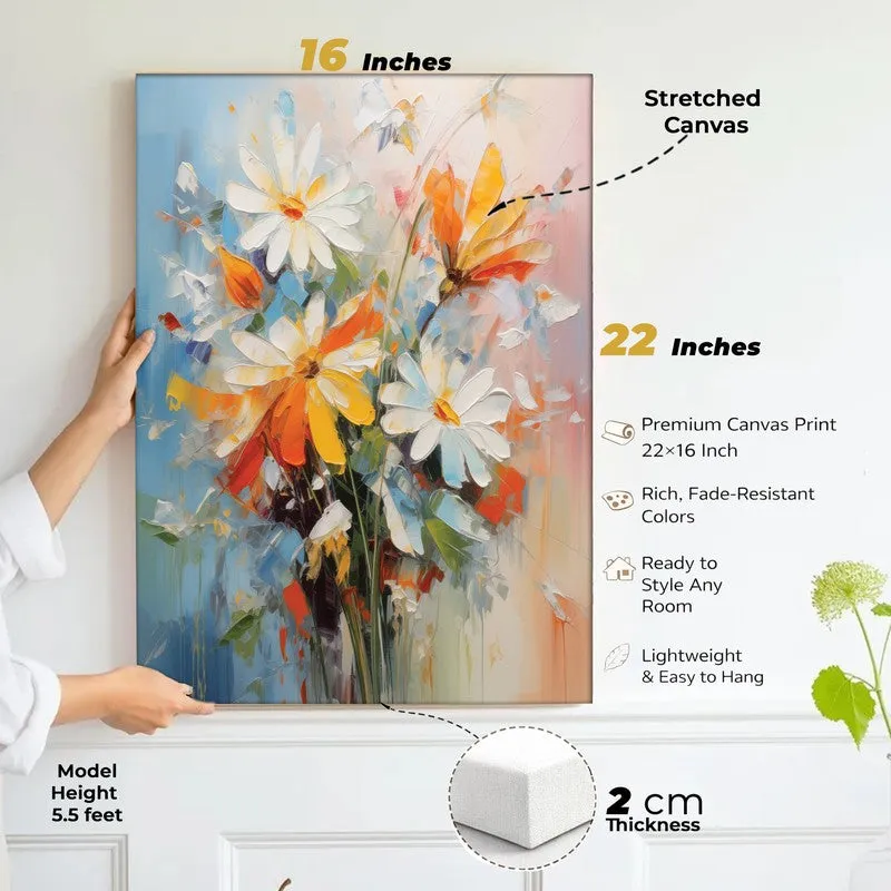 Floral Pulse Canvas Wall Art - Set of Two media 4