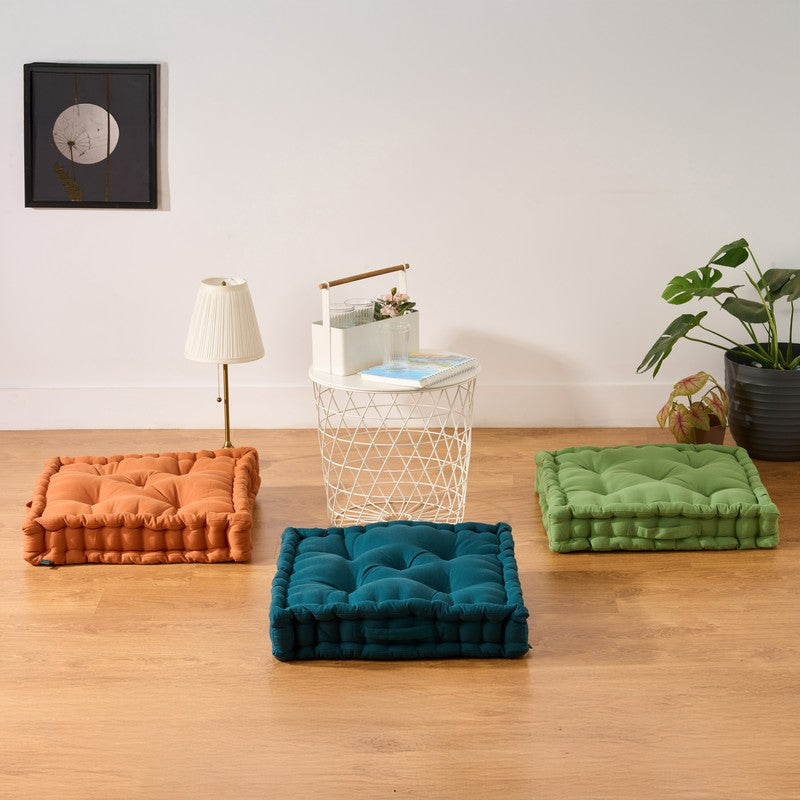 Marlon Floor Cushion (Terracotta Brown) - Set Of Four media 7