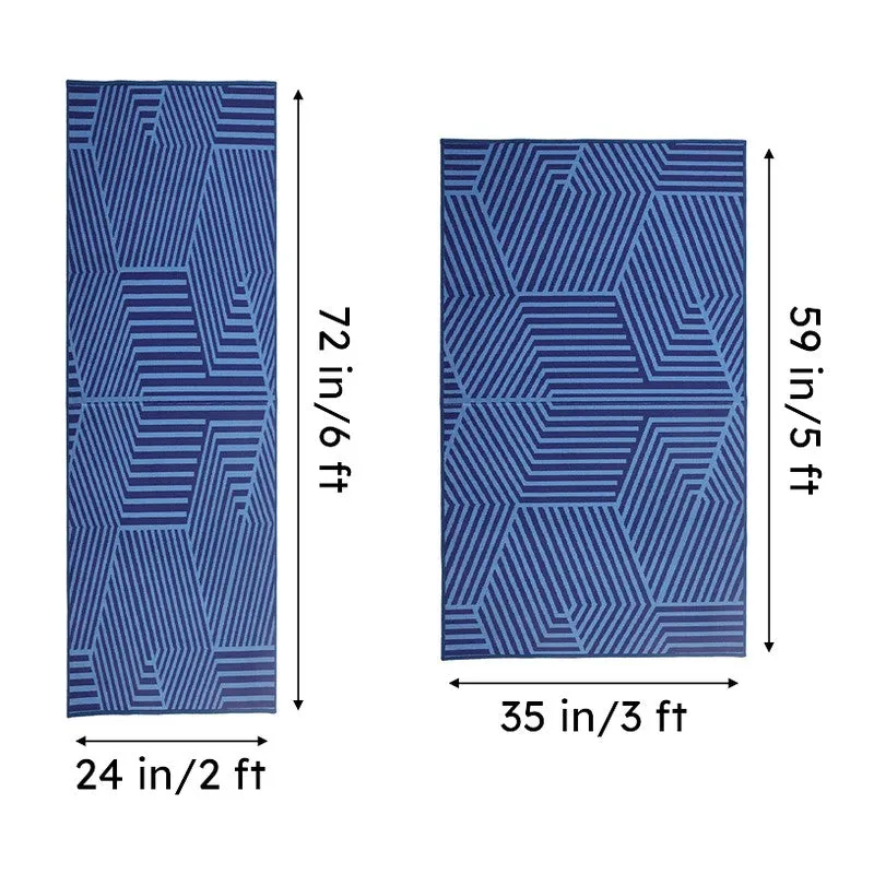 Hexagonal Matrix Anti-Skid Carpet - Blue media 7