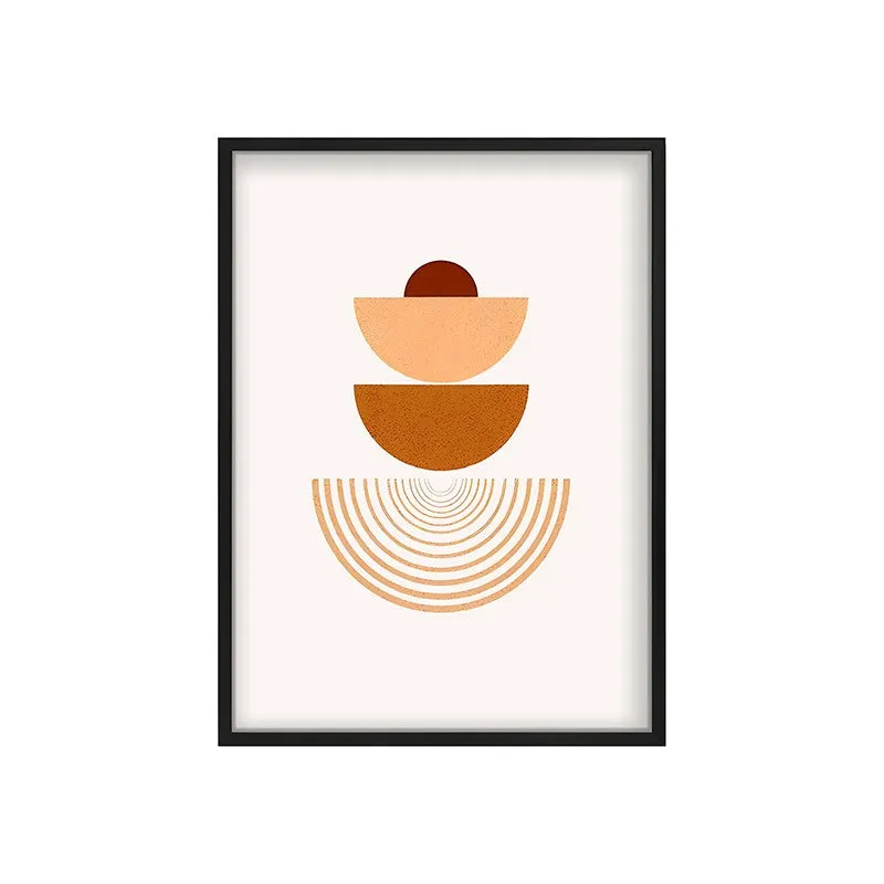 Stacked Serenity Canvas Wall Painting With Black Frame media 3