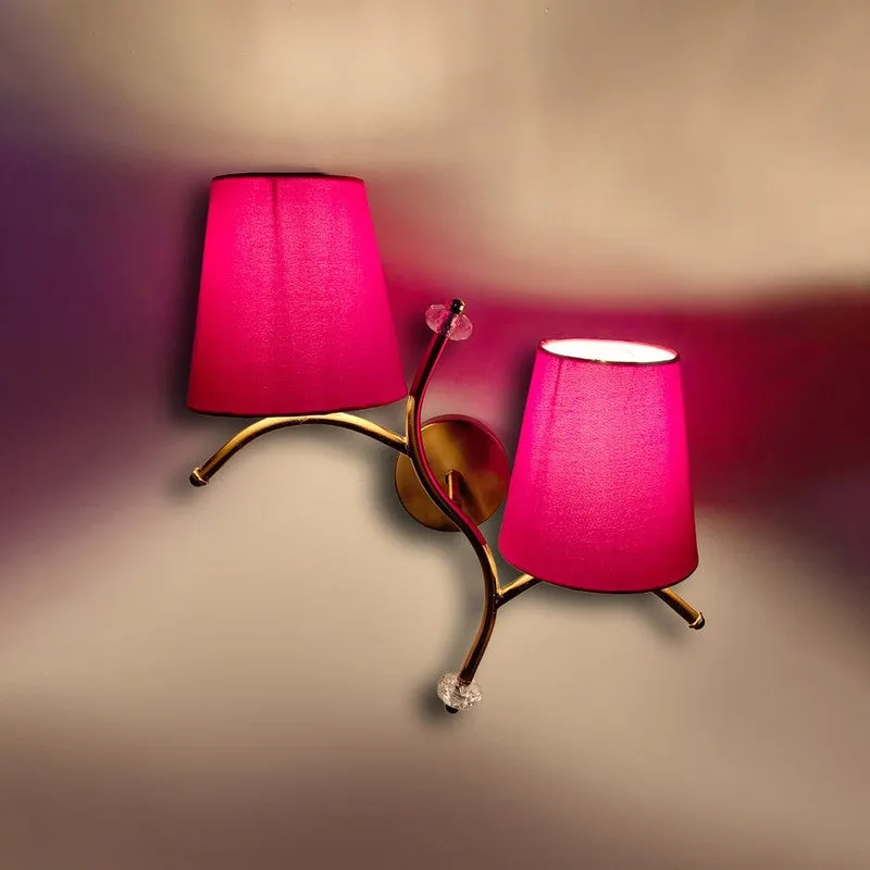GlowStem Twin Cotton Wall Lamp - Pink media 6