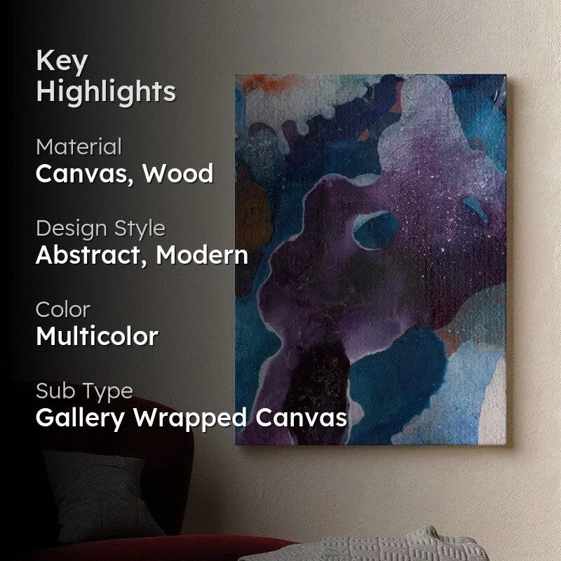 Surreal Reflection Abstract Canvas Painting - Gallery Wrap media 2