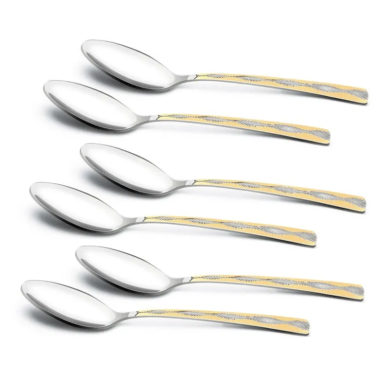 Tosca Stainless Steel Spoons (19 CM) - Set of Six media 3