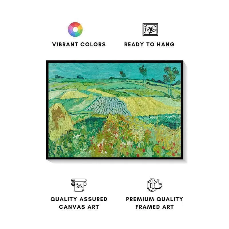 Garden Spring Canvas Wall Painting - Black Frame media 4