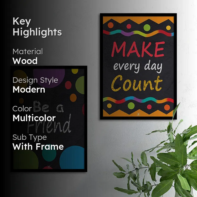 Make Everyday Count Wall Art - Set Of Two media 2