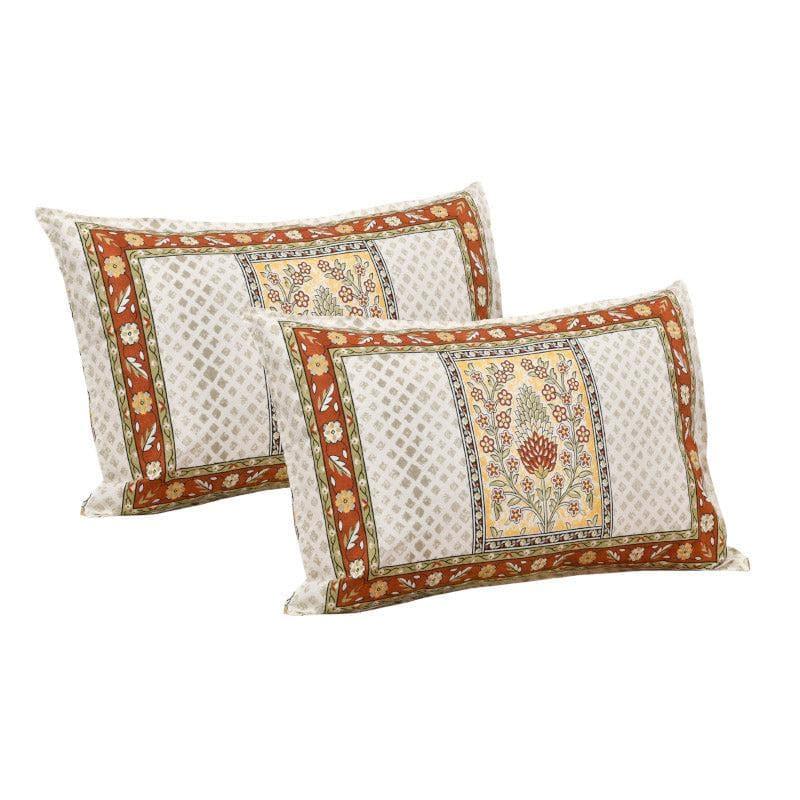 Parth Ethnic Cotton Bedsheet (Yellow) - 160 TC media 4