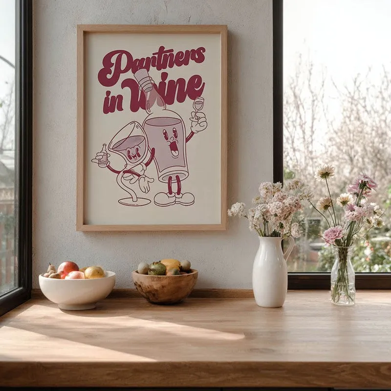 Bar Cart Archival Canvas Wall Art - Brown media 6