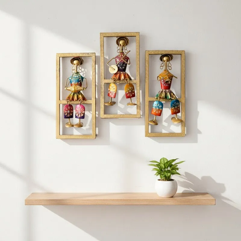 Musician Set Iron Wall Accents - Set Of Three media 1