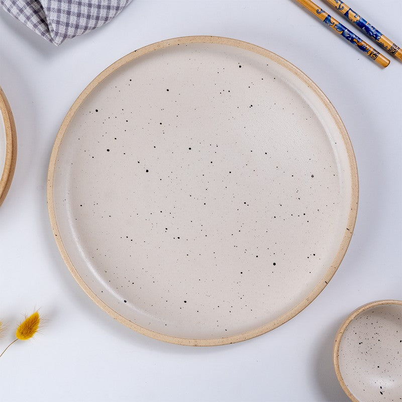 Speckled Beige Ceramic Dinner Set - 18 Piece Set media 10