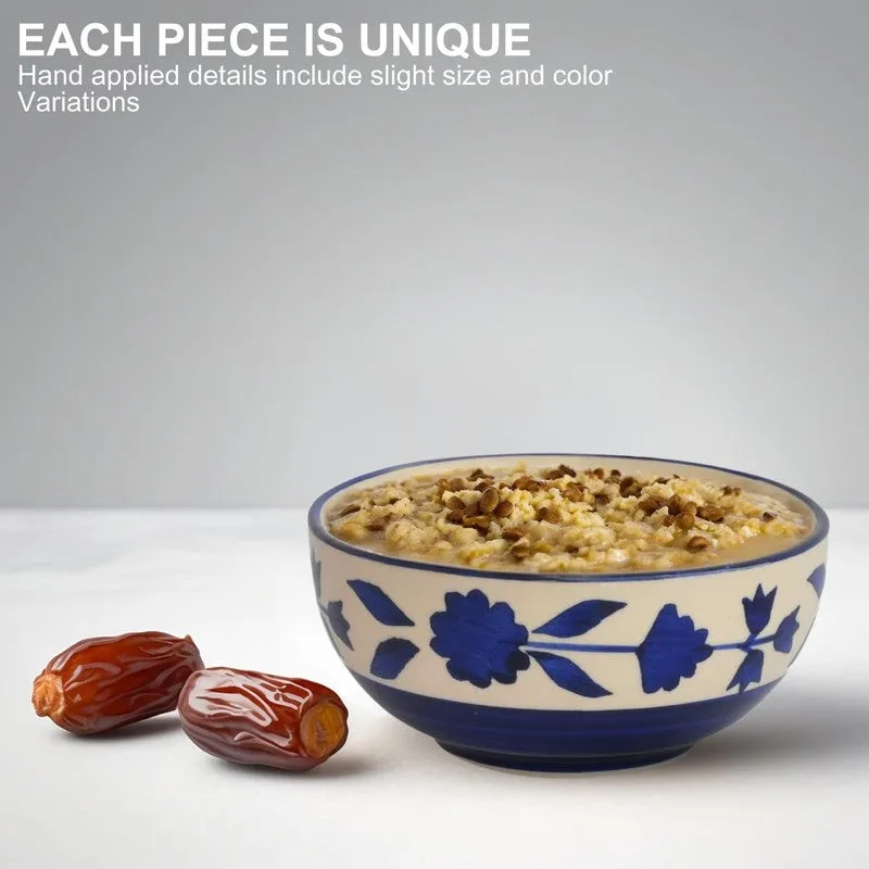 Niblet Ceramic Snack Bowls (Blue, 180 mL Each) - Set Of Six media 4