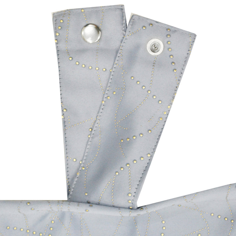 Acelynn Polyester Blackout Curtain (Grey) - Set Of Two media 3