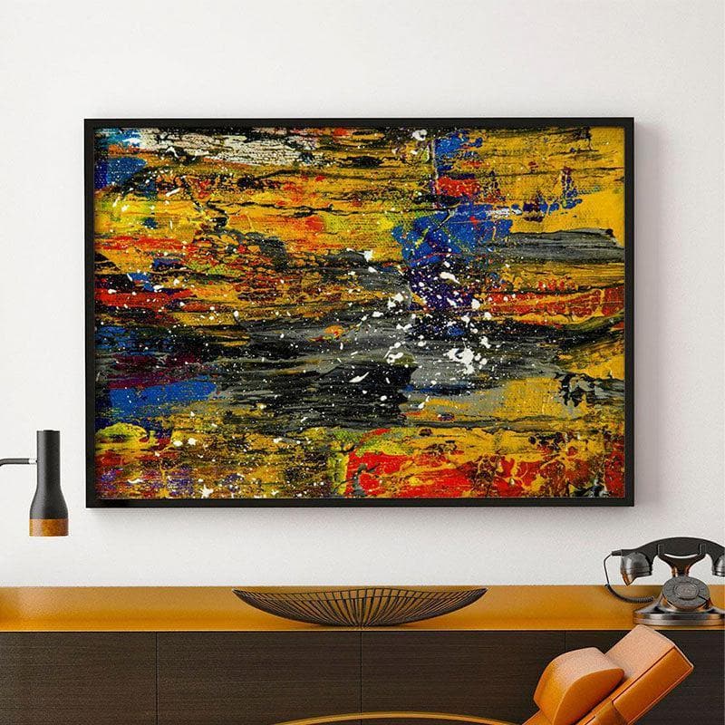 The Divine Colour Canvas Painting - Black Frame