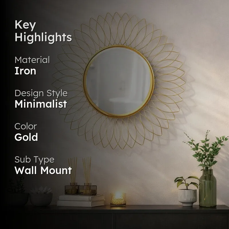 Iris Circular Charm Wall Mirror media 2