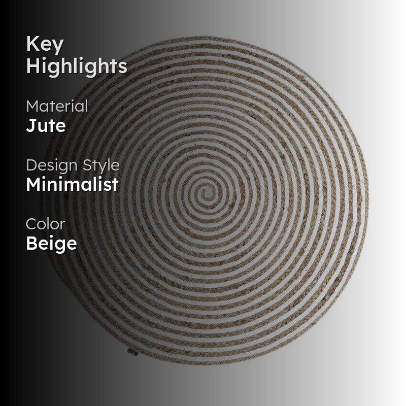Enura Jute Round Jute Rug media 2