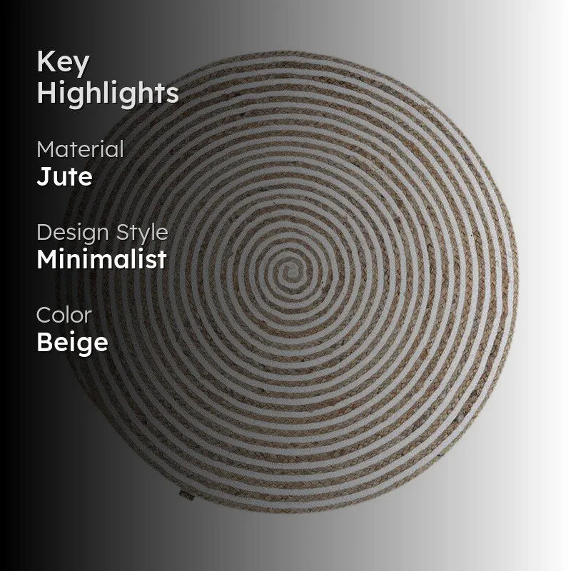 Enura Jute Round Jute Rug media 2