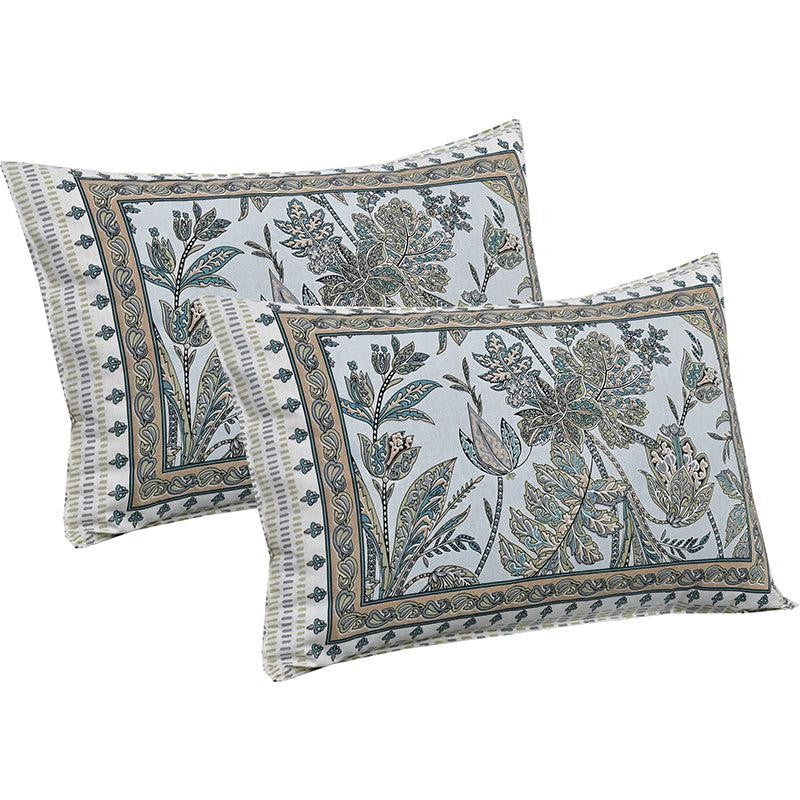 Mohitaa Printed Cotton Bedsheet (Green) - 160 TC media 5