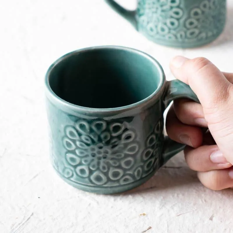Dili Ceramic Coffee Mug (250 mL Each) - Set of Two media 3