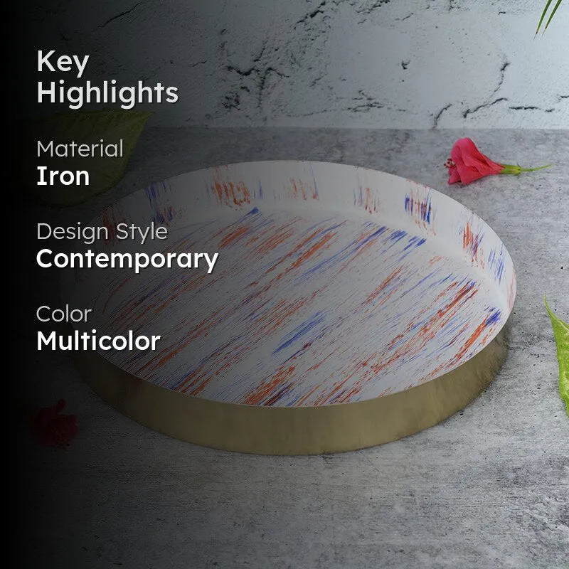 Color Stroke Iron Serving Tray media 2