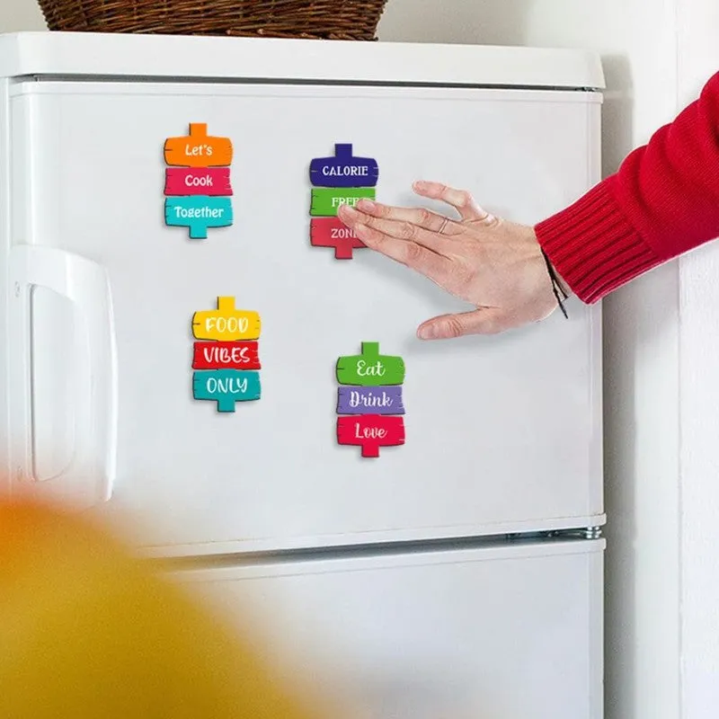 Kitchen Vibes Only Fridge Magnets - Set Of Four media 1