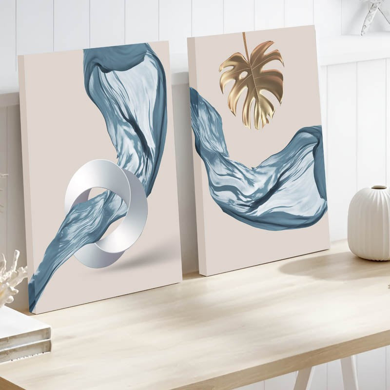 Maddox Cotton Canvas Wall Art - Set Of Two media 3
