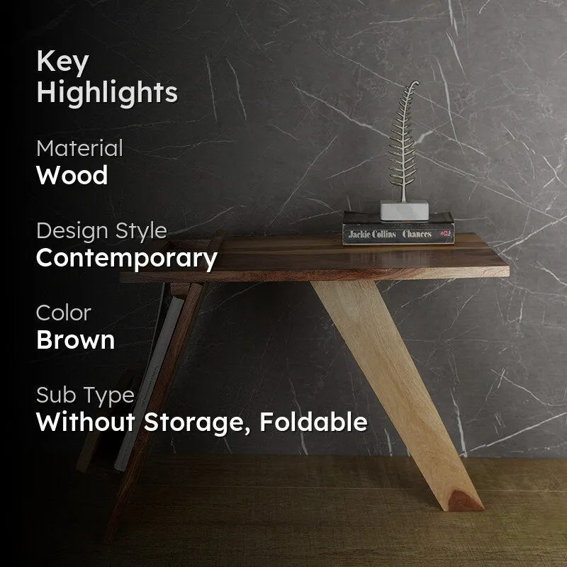 Elm Ease Sheesham Wood Side Table media 2