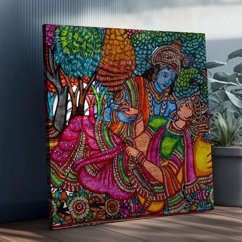 Radha-Krishna Canvas Wall Art media 4