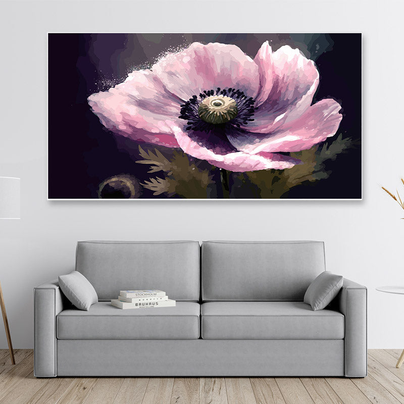 Pink Daisy Floral Canvas Wall Painting