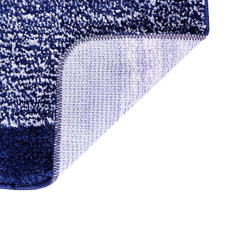 Marvis Anti Skid Micro Fiber Runner Rug - Blue media 5