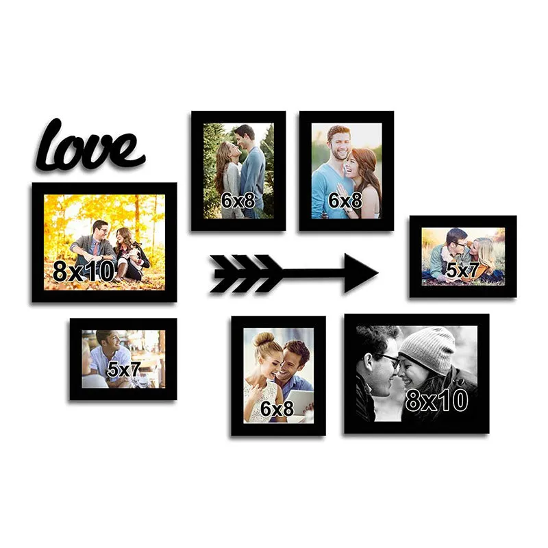 Valentine Embrace Plastic Photo Frame - Set Of Nine media 1