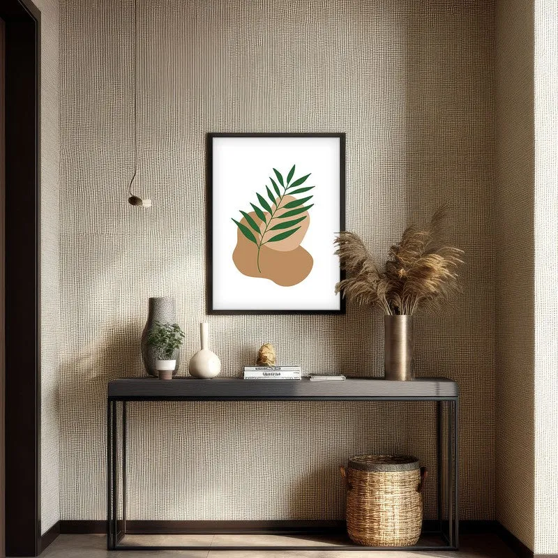 Clay Verve Canvas Wall Painting With Black Frame media 4