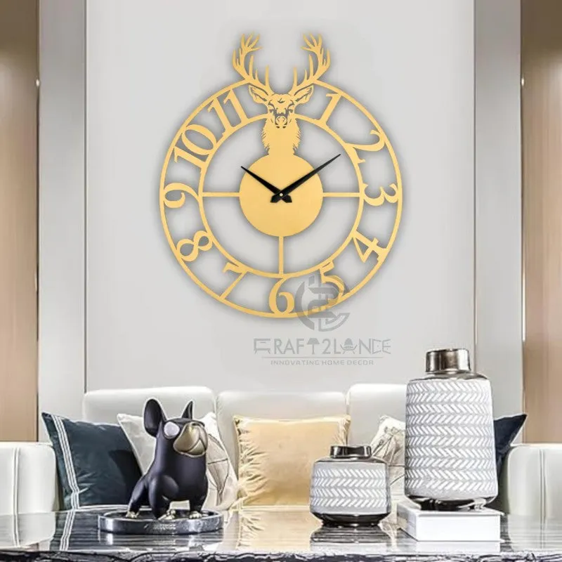 Golden Silent Wall Clock - Gold media 4