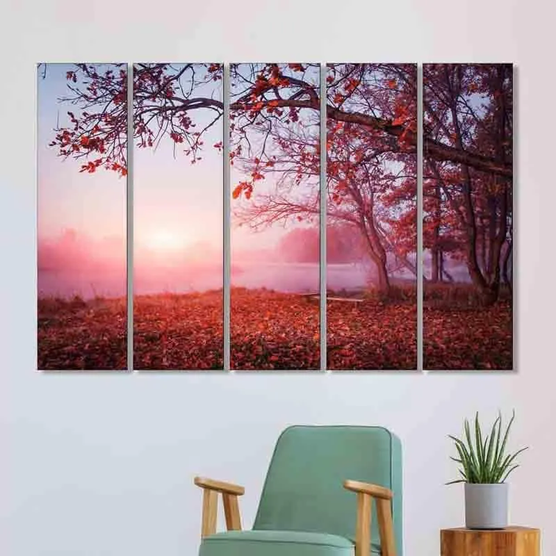 Autumn Season Wall Art - Five Piece Set media 1