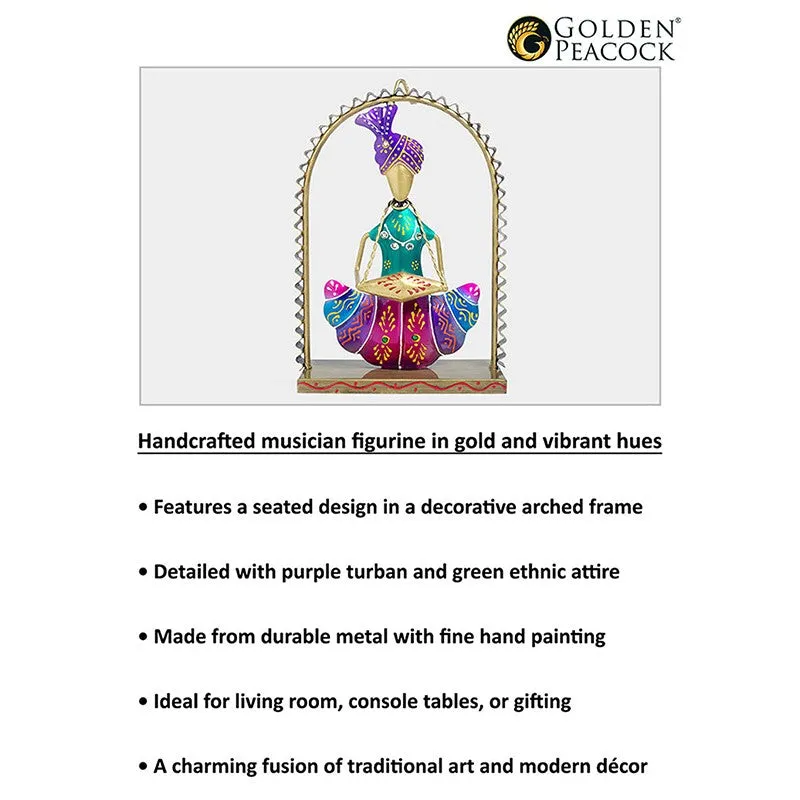 Folk Musician Wall Hanging - Purple,Red media 5
