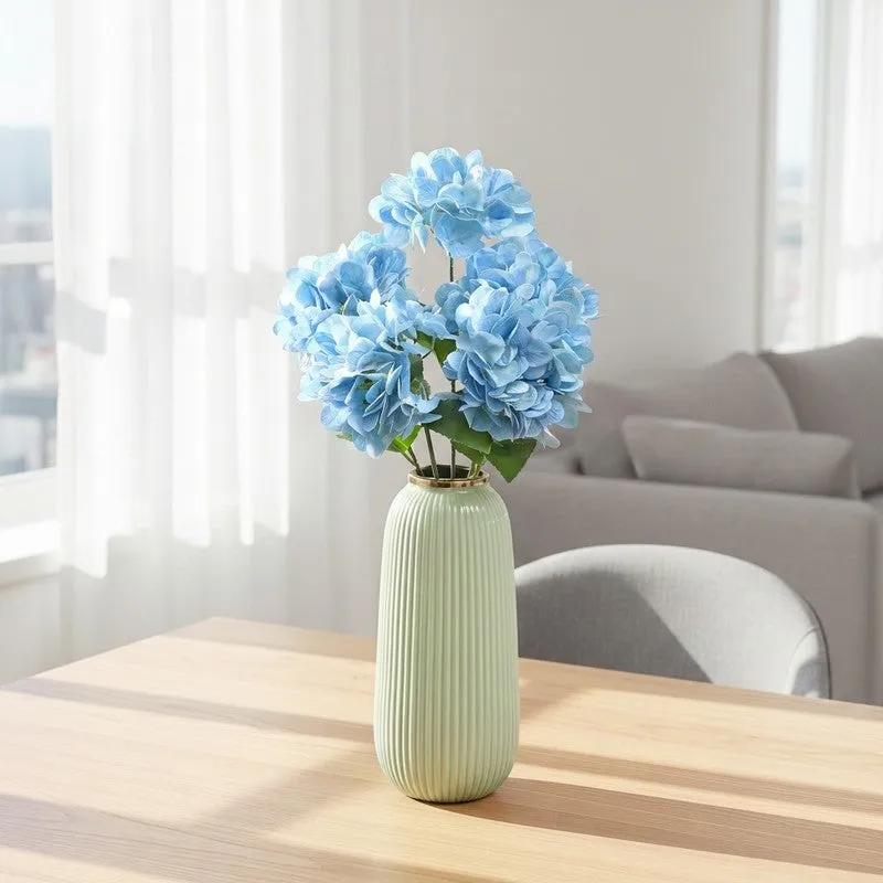 Blossira Hydrangea Silicone Artificial Flower - Blue media 1