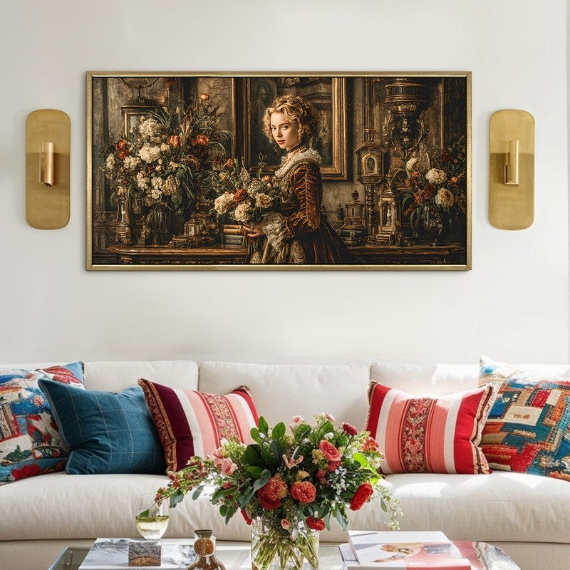 Petal Riches Canvas Wall Painting With Frame