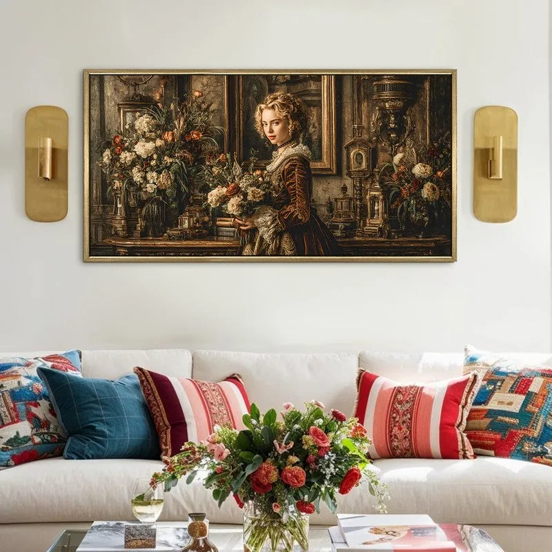Petal Riches Canvas Wall Painting With Frame media 1