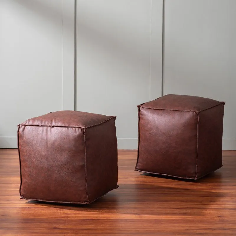 Clean Lines Pouffe - Brown media 6