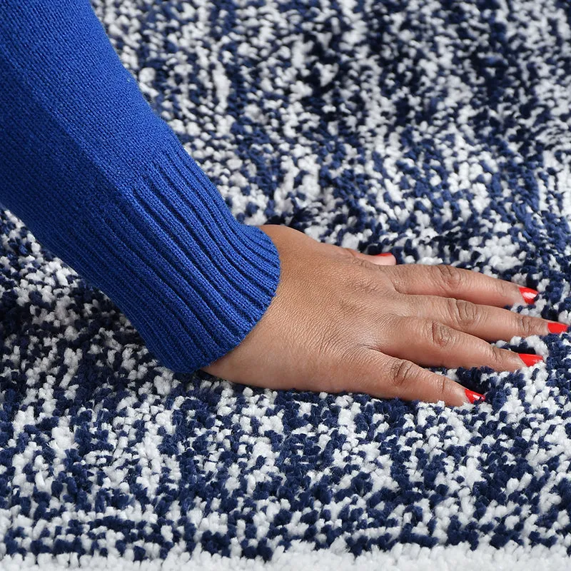 Luxe Anti Skid Bath Mat - Blue media 7