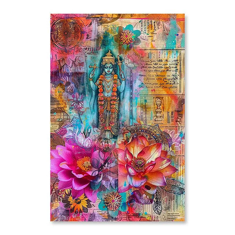 Rangavali Shakthi Canvas Spiritual Wall Art media 5