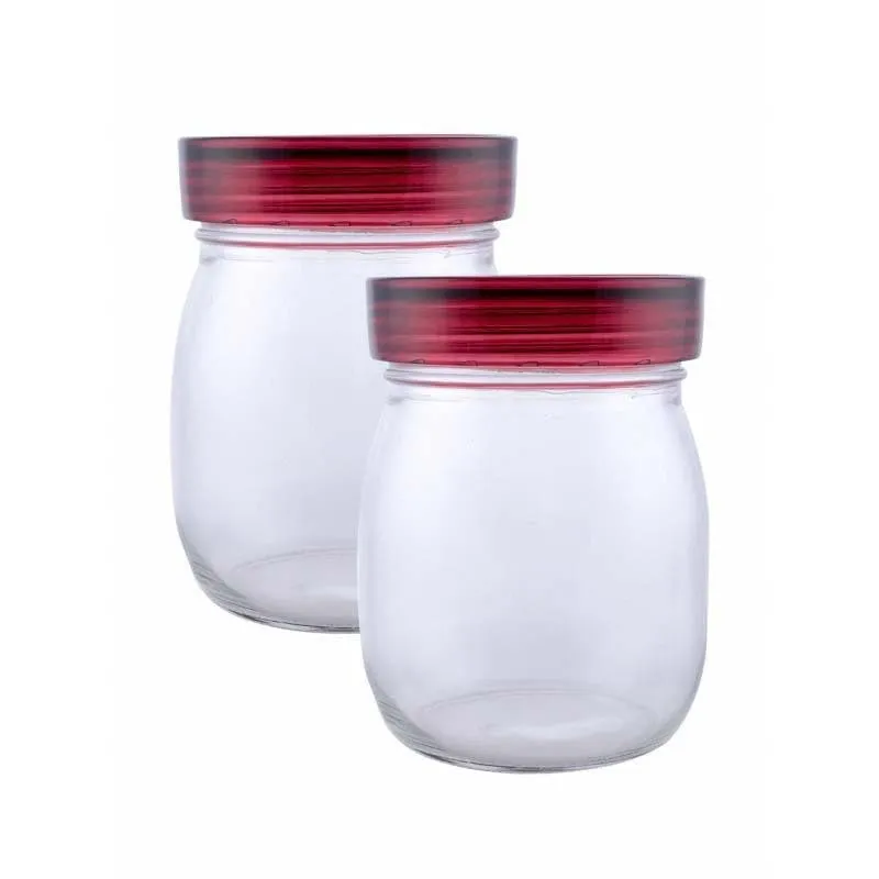 Revo Round Storage Jar With Lid (800 mL Each) - Set Of Two media 3