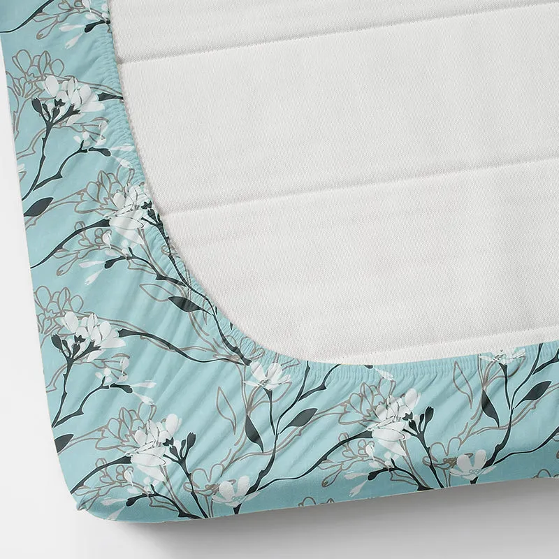 Clment Floral Microfiber Microfiber Bedsheet - 150 GSM media 5